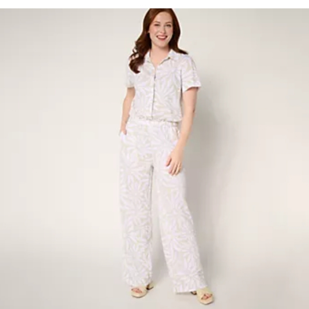 Belle Beach by Kim Gravel Reg Cabana Knit Good Vibrations Jumpsuit